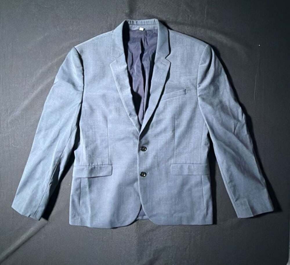 Express Innovator Extra Slim Fit Suit Jacket in Blue, Size 44 Regular